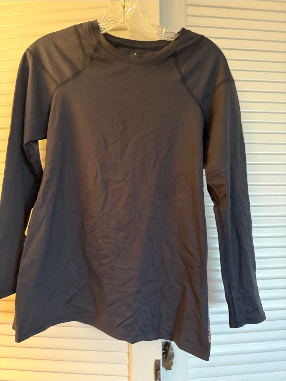 Tommy Copper Women’s Black Long Sleeve Compression Performance Top”